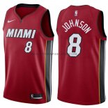 Maillot Miami Heat Tyler Johnson Statehombret 2017-18 Rouge