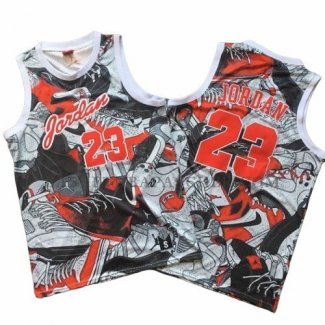 Maillot Michael Jordan Commemorative Gris