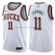 Maillot Milwaukee Bucks Brandon Jennings Classic 2017-18 Blanc