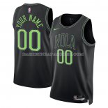 Maillot New Orleans Pelicans Personnalise Ville 2023-24 Noir