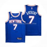 Maillot New York Knicks Carmelo Anthony NO 7 Statement 2020-21 Bleu