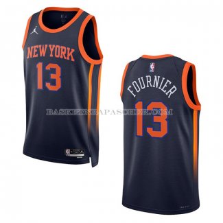 Maillot New York Knicks Evan Fournier NO 13 Statement 2022-23 Noir