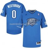Maillot Noel Oklahoma City Thunder Westbrook 2013 Bleu