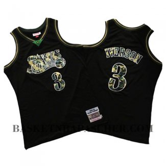 Maillot Philadelphia 76ers Allen Iverson Camouflage Vert