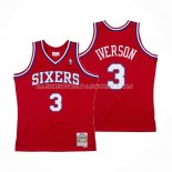 Maillot Philadelphia 76ers Allen Iverson Mitchell & Ness 2002-03 Rouge Maillot Philadelphia 76ers Allen Iverson Mitchell & Ness 2002-03 Rouge
