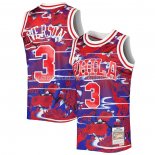 Maillot Philadelphia 76ers Allen Iverson NO 3 Mitchell & Ness Lunar New Year Rouge