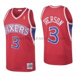 Maillot Philadelphia 76ers Allen Iverson Retro 3 1996-97 Rouge