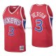 Maillot Philadelphia 76ers Allen Iverson Retro 3 1996-97 Rouge