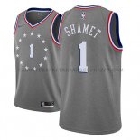 Maillot Philadelphia 76ers Landry Shamet Ciudad 2018-19 Gris