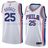 Maillot Philadelphia 76ers Mikal Bridges Association 2018 Blanc