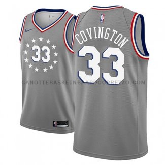 Maillot Philadelphia 76ers Robert Covington Ciudad 2018-19 Gris