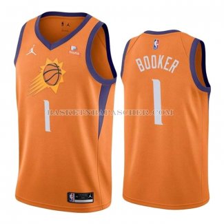 Maillot Phoenix Suns Devin Booker Statement 2021 Orange