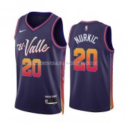 Maillot Phoenix Suns Jusuf Nurkic NO 20 Ville 2023-24 Volet