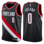 Maillot Portland Trail Blazers Damian Lillard 2017-18 Noir