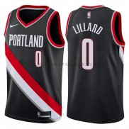 Maillot Portland Trail Blazers Damian Lillard 2017-18 Noir