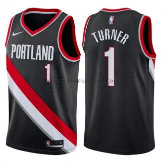 Maillot Portland Trail Blazers Evan Turner Icon 2017-18 Noir