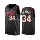 Maillot Portland Trail Blazers Jabari Walker NO 34 Ville 2023-24 Noir