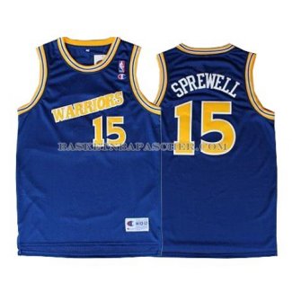 Maillot Retro Golden State Warriors Sprewell Bleu