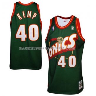 Maillot Retro Seattle Supersonics Kemp Vert