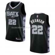 Maillot San Antonio Spurs Malaki Branham NO 22 Statement 2022-23 Noir