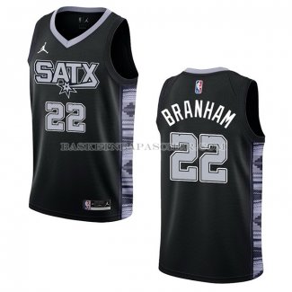Maillot San Antonio Spurs Malaki Branham NO 22 Statement 2022-23 Noir