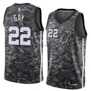 Maillot San Antonio Spurs Rudy Gay Ciudad 2018 Gris