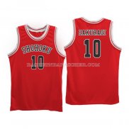 Maillot Shohoku Sakuragi No 10 Rouge