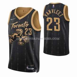 Maillot Tornto Raptors Fred Vanvleet NO 23 Ville 2021-22 Noir