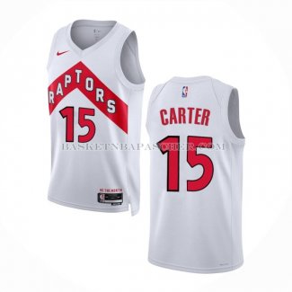 Maillot Tornto Raptors Vince Carter NO 15 Association 2022-23 Blanc