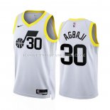 Maillot Utah Jazz Ochai Agbaji NO 30 Association 2022-23 Blanc