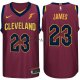 Nike Maillot Cleveland Cavaliers James 2017-18 Rouge