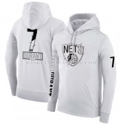 Veste a Capuche Brooklyn Nets Kevin Durant Blanc