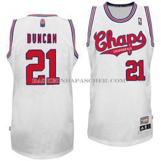 Maillot ABA San Antonio Spurs Duncan Blanc