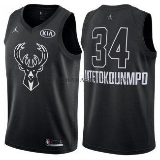 Maillot All Star 2018 Milwaukee Bucks Giannis Antetokounmpo Noir