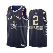 Maillot All Star 2024 Oklahoma City Thunder Shai-gilgeous Alexander NO 2 Bleu