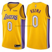 Maillot Authentique Los Angeles Lakers Kuzma 2017-18 Jaune