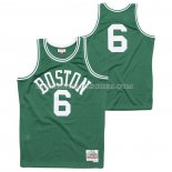 Maillot Boston Celtics Bill Russell NO 6 Hardwood Classics 1962-63 Vert