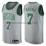 Maillot Boston Celtics Jaylen Brown Ville Gris