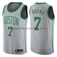 Maillot Boston Celtics Jaylen Brown Ville Gris