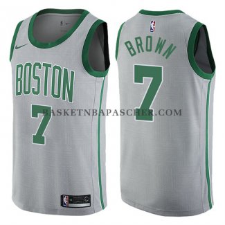 Maillot Boston Celtics Jaylen Brown Ville Gris
