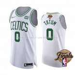 Maillot Boston Celtics Jayson Tatum NO 0 Association Authentique 2022 NBA Finals Blanc