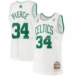 Maillot Boston Celtics Paul Pierce NO 34 Mitchell & Ness 2007-08 Blanc