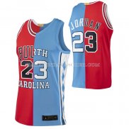 Maillot Chicago Bulls Michael Jordan NO 23 Split Bleu Rouge