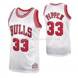 Maillot Chicago Bulls Scottie Pippen NO 33 Mitchell & Ness 1997-98 Blanc