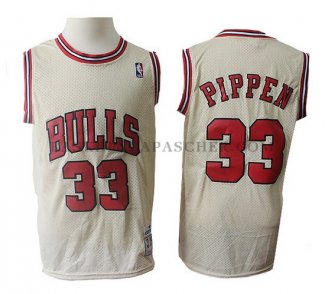 Maillot Chicago Bulls Scottie Pippen Retro 33 Crema