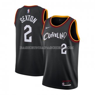 Maillot Cleveland Cavaliers Collin Sexton Ville 2020-21 Noir