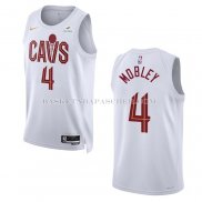 Maillot Cleveland Cavaliers Evan Mobley NO 4 Association 2022-23 Blanc