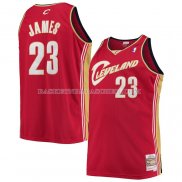 Maillot Cleveland Cavaliers LeBron James NO 23 Mitchell & Ness 2003-04 Rouge