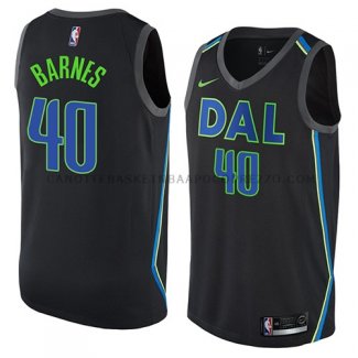 Maillot Dallas Mavericks Harrison Barnes Ciudad 2018 Noir