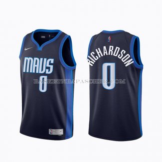 Maillot Dallas Mavericks Josh Richardson Earned 2020-21 Bleu